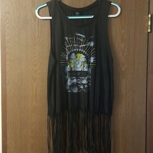 Fringed tank top